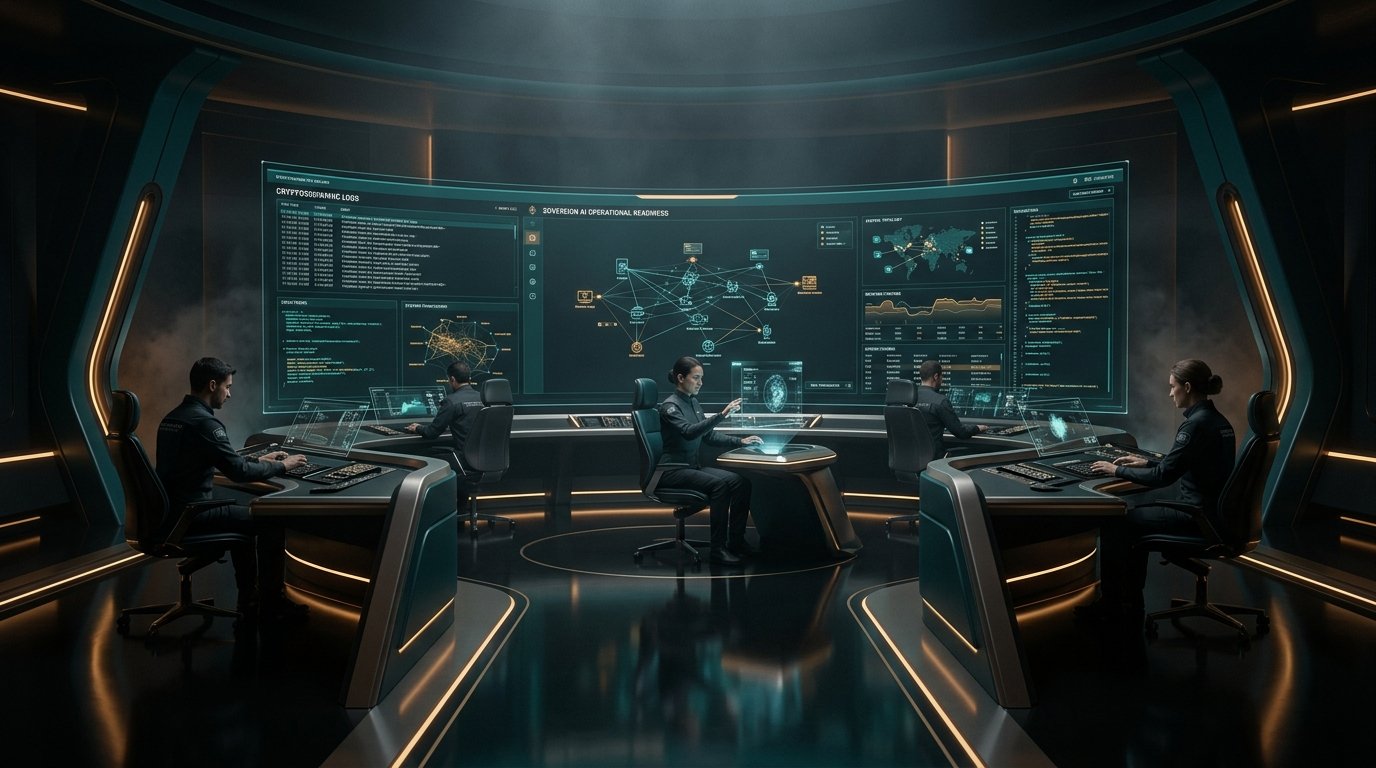 Photo of people at work in an operations centre